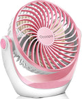 OCOOPA USB Desk Fan Table Fan with Strong Airflow & Quiet Operation, Portable Cooling Fan Speed Adjustable 360°Rotatable Head for Home Office Bedroom Table and Desktop