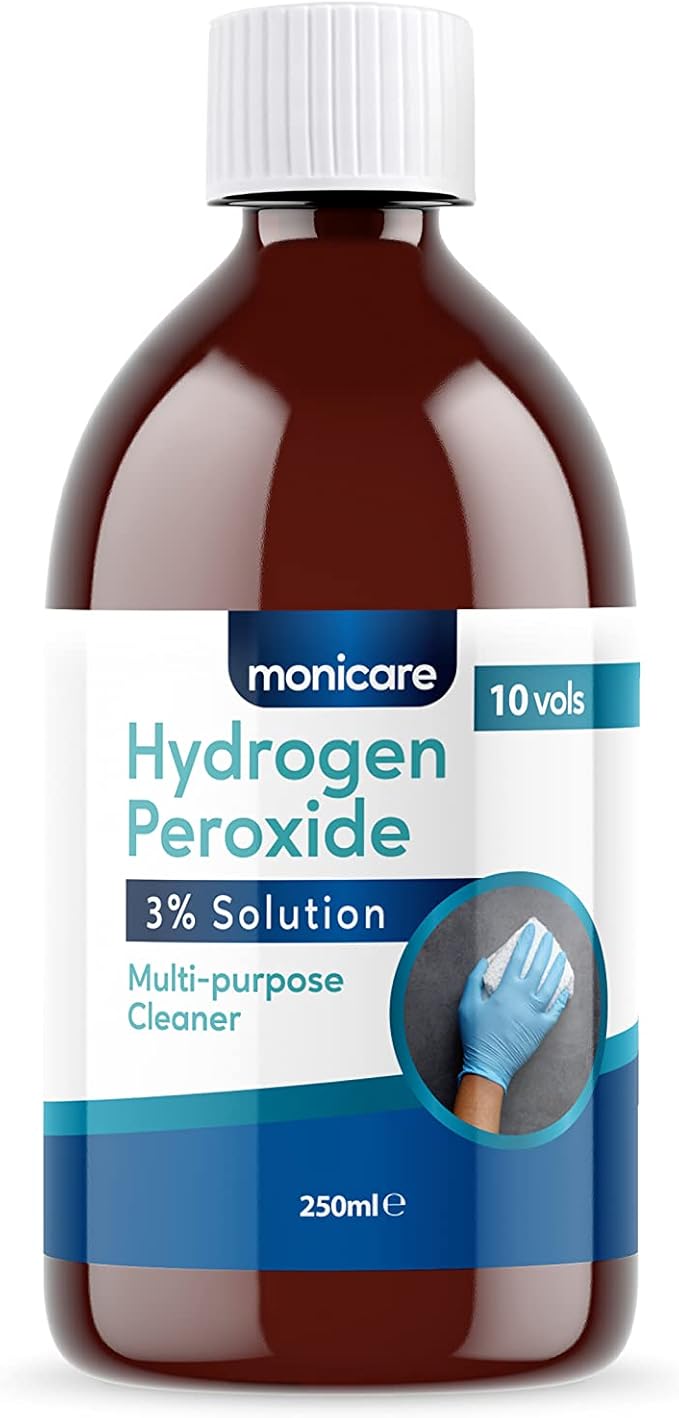 Hydrogen Peroxide 3% -250ml, 10 Vols, Clear