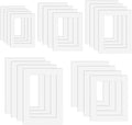 Picture Mounts for Frames 20pcs, 5 Sizes Photo Mounts White Pictures Photos Frame Mount Mats Board for Image Display Artworks Paintings