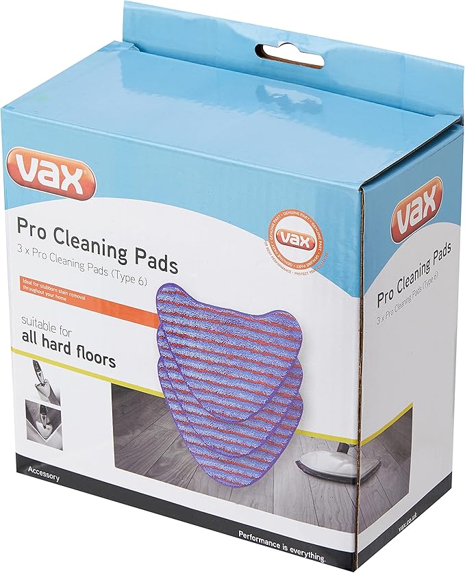 Vax 1-1-132319-00 Genuine Pro Cleaning Pads, Blue