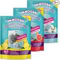 Vamoosh 6-in-1 Washing Machine Cleaner (3 Sachets: 1 x Pink Grapefruit, 1 x Cotton Fresh, 1 x Sparkling Lemon). Dissolves Hair, Eliminates Bad Odours, Removes Limescale, 3 Deep Cleans, Antibacterial