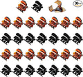 30PCS Mini Hair Clips, Small HairClips, Mini Claw Hair Clip, Small Hair Catch for women with Storage bags, Non-slip Hair Catch for Women Girl's Hair Black and Brown