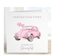 Congratulations Driving Test Card pink, New Card Driving Exam, Well Done Passing Exam Card, Blank Inside with Envelope, Driving Test Card