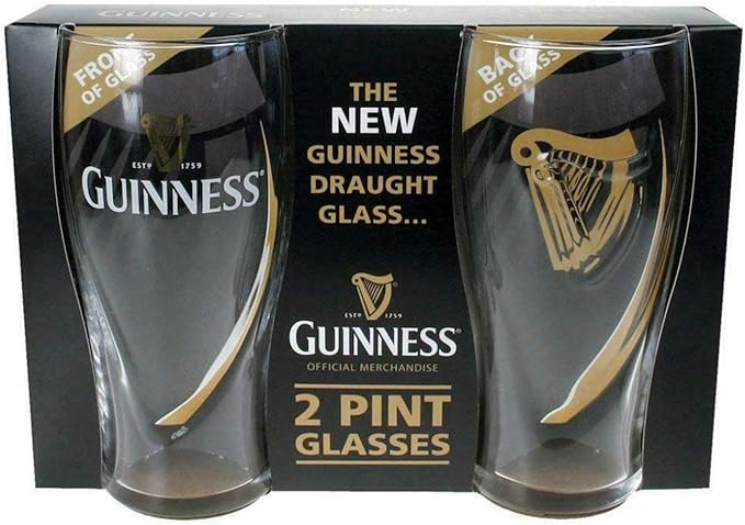 Guinness Guinness Logo Unisex Pint Glass Transparent, Glass,