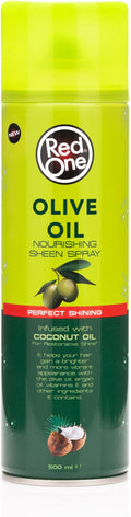 Redone Olive Oil Sheen Spray 500 ml – Nourishing Hair Shine Spray with Olive & Coconut Oil for Dry Scalp, Braids & Afro Hair | Adds Moisture, Shine & Smooth Finish