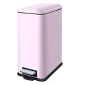 30l Kitchen Bin, Stainless Steel Bin with Soft Close Lid,Slim Pedal Bin with Removable Inner Bucket for Home,Bathroom,Kitchen,Bedroom,and Office,pink