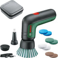 Bosch Electric Cleaning Brush Set UniversalBrush (for Bathroom Tiles, Kitchen Stove, Pans, Pots and More; 10 Cleaning Attachments Included; 3.6V Integrated Battery; Micro-USB Cable; in Soft Bag)