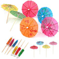 25PCS Cocktail Umbrellas for Drinks - Colourful Paper Drinks Umbrellas