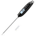 DOQAUS Meat Thermometer Probe, Instant Read Food Thermometer,Digital Cooking Thermometers, Backlight Screen, High Accuracy, Auto-Off, Food Temperature Probe for Kitchen Cooking Water BBQ Milk(Black)