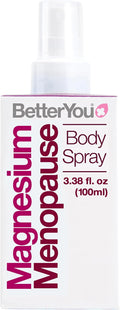 BetterYou Magnesium Menopause Body Spray, Blend of Pure Magnesium Chloride, Ylang-ylang and Clary Sage for Menopausal Symptoms, Stress Relief, and Restful Sleep, 100ml