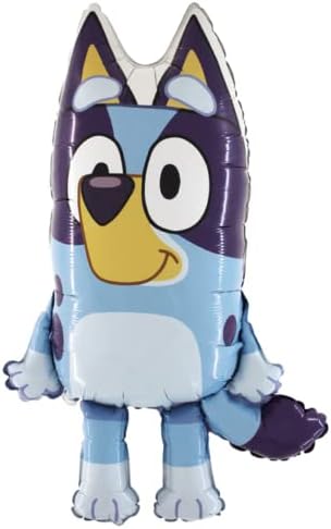 GRABO - 79cm (31") Bluey Shaped Character Foil Balloon - Kids Party Balloons