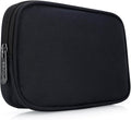 Small Waterproof Canvas Mini Travel Makeup Carrying Case DOB SECHS Toiletry Wash Bags Cosmetic Bag Portable Electronics Accessories Organizer Gym Shaving Bag,Black