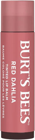 Burt's Bees Tinted Lip Balm Red Dahlia, Moisturising Lip Tint With Shea Butter, 100% Natural Origin, 4.25g