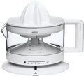 Braun House Hold CJ3000 Electric Citrus Press, 350 ml Bowl with Scale, Adjustable Pulp Control, Automatic Start/Stop, Cable Storage - White[Energy Class A]