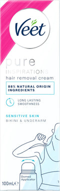 Veet Bikini and Underarm Hair Removal Cream, 100ml