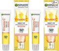 Garnier DOUBLE Vitamin C Daily UV Brightening Fluid Sheer Glow SPF50+
