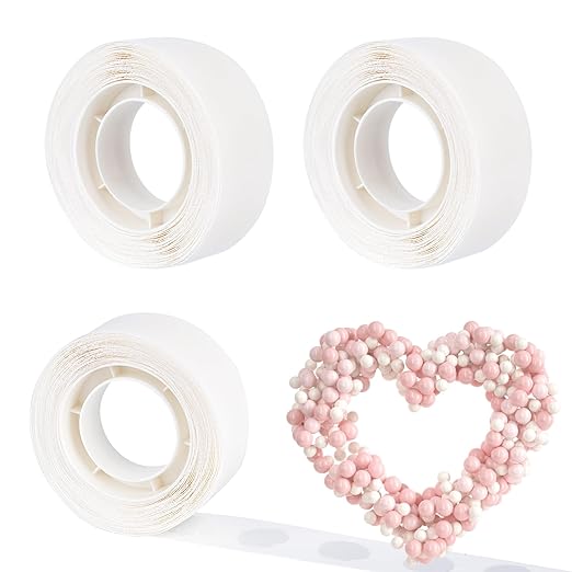 Balloon Glue Dots,600PCS Double Sided Adhesive Point Tape Balloons Dots Stickers for Birthday Party Wedding Christmas Balloon Decorations DIY