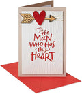 Valentines Day Gifts for Him, Valentines Day Card for Boyfriend, 'To the Man Who Has My Heart' Romantic Card Gifts for Husband, Love Card