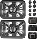Air Fryer Grill Pan for Ninja Foodi AF400UK 9.5L 6 in 1 DualZone 2 Drawers Air Fryer, Replacement Air Fryer Crisper Plate Grill Plate Tray Accessories, Dishwasher Safe