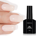 TOMICCA Gel Nail Polish in Rice White (15ml) - Soak Off UV Gel, Long Lasting & Natural Looking, for Manicure & Nail Art DIY at Home