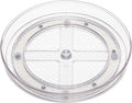 Amazon Basics Clear Lazy Susan Turntable Organiser, 22.9 cm, 2-Pack