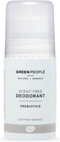 Green People Scent Free Deodorant - With Prebiotics, Suitable for Sensitive Skin - Organic, Cruelty Free & Vegan, 75ml