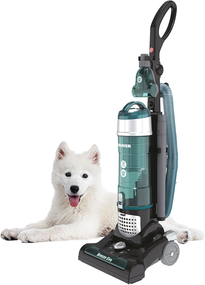 Hoover Breeze Evo Pets Corded Upright Vacuum Cleaner - Lightweight and Compact Design with Long Reach 4.5m Stretch Hose and 7m Power Cord - Bagless 3L Dust Capacity - Powerful Suction TH31B002001[Energy Class A+]