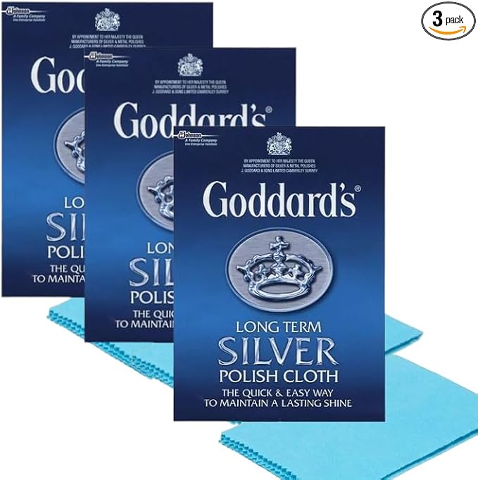 Three Packs Goddards Long Term Silver Polish Cloth