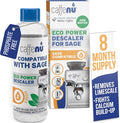 Sage Compatible Descaling Solution. 200ml Descaler Compatible with All Sage and Breville Coffee Machines. Removes Limescale and Provides Hotter Coffee. 2 Uses.