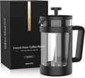 RAINBEAN Cafetiere 1 Cup French Coffee Press, Small Cafetiere 1 Cup, Coffee Press for Ground Coffee, Caffettiera With 3 Level Filtration, Perfect For Coffee Lovers