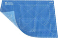 ANSIO Craft Cutting Mat Self Healing A2 Double Sided 5 Layers - Quilting, Sewing, Scrapbooking, Fabric & Papercraft - Imperial/Metric 22.5 Inch x 17 Inch / 59cm x 44cm - True Blue/Sky Blue