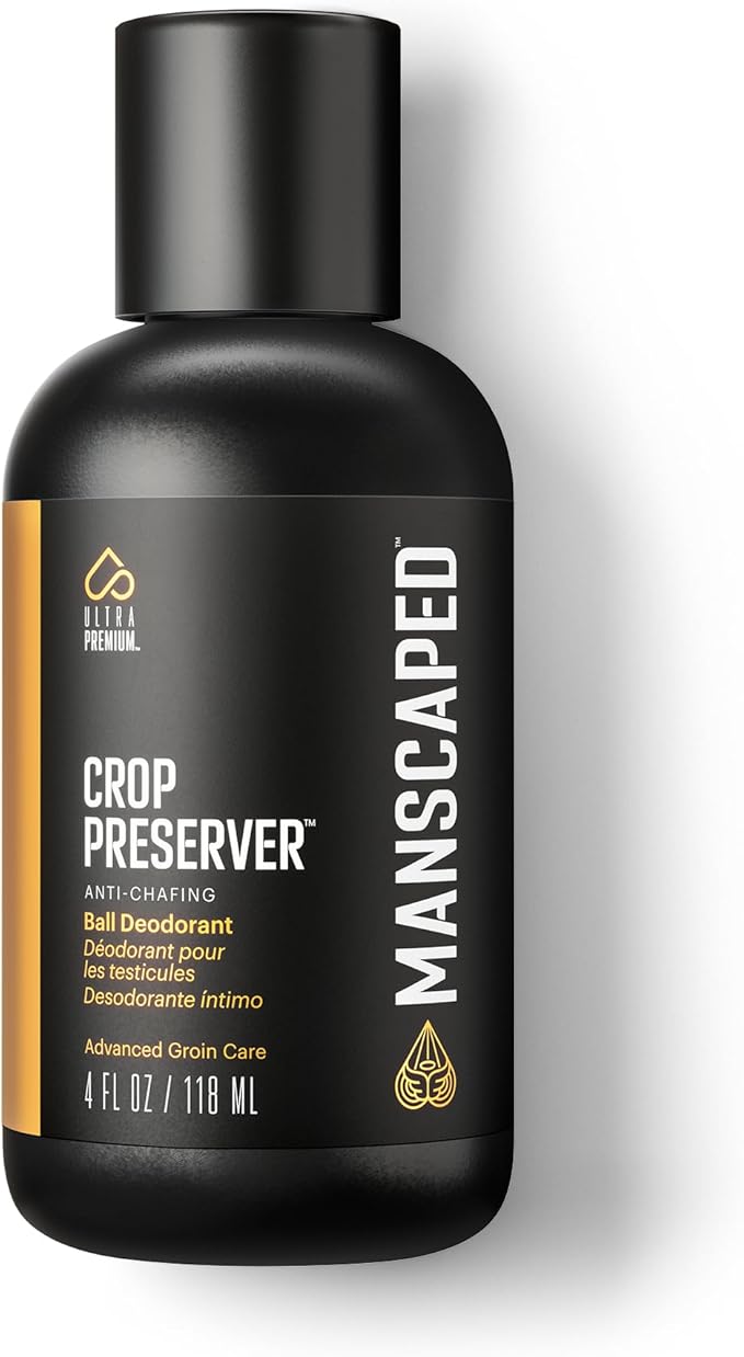 MANSCAPED® The Crop Preserver®, Anti-Chafing Men's Ball Deodorant, Male Care Hygiene Moisturizer Featuring Soothing Aloe Vera, 118ml (1-Pack)