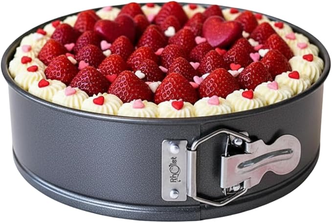 Cake Tin 8 Inch for Baking, 20cm Springform Baking Tin for Cheesecake, Non-Stick Deep Round Cake Pans, Bakeware, Unique Design-Oven Safe, Home and Kitchen
