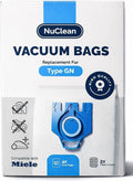 4 Hoover Bags for Miele Vacuum - Compatible with HyClean C3 GN Cat and Dog Vacuum Dust Bag (4 Bags, 2 Filters & Scented Fresheners)