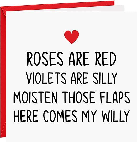 Valentines Day Card Rude Funny Valentine's Day Cards For Her Wife Girlfriend Offensive Joke Card
