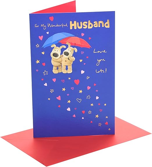 Boofle | Valentine's Day Card for Husband | I Love You Presents | Him, Boys, Men | Cute Design | With Envelope | 14.9 x 22.9 cm