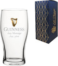 Personalised Engraved Official Guinness Glass, Gift Boxed, Personalise with Any Message for Any Occasion