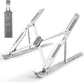 Laptop Stand for Desk Adjustable, Folding Tablet Stand Aluminum Portable Laptop Riser for Desk, Foldable Computer Stand Laptop Holder for Notebook PC