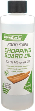 Chopping Board Oil 100% Mineral Oil 250ml Food Grade Mineral Oil, Chopping Board Oil, Butcher Block Oil, Food Safe Wood Oil for Boards Butcher Blocks & Wooden Bowls Vegan Friendly (250ml)