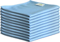 Hygiene 10 x Microfibre Glass Cloths 36x36cm, Lint Free and Ultra Fine Cleaning Cloths for Windows and Glass.