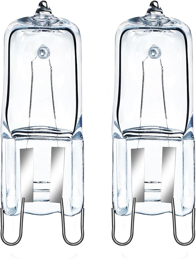 GMY Halogen G9 Oven Bulbs 40W 230V G9 Halogen Light Bulb 300 Degree C Heat Tolerant Lamp 40W Cooker Bulb for Neff, Zanussi,Bosch, AEG and Microwave Applications 2 Pack[Energy Class G]