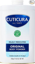 Cuticura Mildly Medicated Talc 250g **4 PACK DEAL**