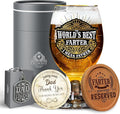 Funny Gifts for Dad Beer Glasses Personalised Gifts for Men Birthday Gifts Who Wants Nothing Gifts from Daughter Presents Daddy