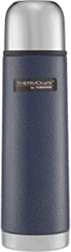 Thermos Stainless Steel Flask, Hammertone Blue, 1 l