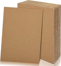 20 Pack Corrugated Cardboard Sheets, Thick Cardboard Paper A3 A4, Large Kraft Board, Brown Art Craft Paper Sheet for DIY, Packaging, Shipping, Mailing