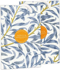 The Master Herbalist NEROLI & BERGAMOT Scented Wardrobe Freshener in a WILLIAM MORRIS Inspired WILLOW Design | Contains Essential Oils | PACK OF 2 | Made in the UK.
