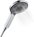 OFFO Shower Head and Hose 1.5m, 6 Modes Handheld Shower Head Large Powerful Boosting Handheld Showerhead for Low Water Pressure ShowerHead,Chrome