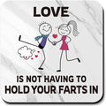Valentines Gifts for Her Him-Coaster Present-Fart Joke Theme Present Gift Birthday Gift for Men Valentines Gifts for Girlfriend Boyfriend