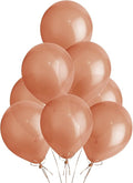 Metallic Dark Brown Balloons 10 Pack, Large 12 Inch Thick Latex Biodegradable Helium Party Balloons for Birthday, Wedding, Baby Shower, Valentine's Day Events Decoration for Balloon Arch Garland