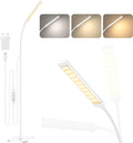 Floor Lamp, 120 LED 10 W, Standing Lamp with 3 Colours and 10 Brightnesses, Flexible Gooseneck Floor Lamp for Living Room/Bedroom/Office